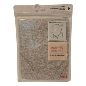 Grey Uniqlo Women's High Rise Maternity Shorts